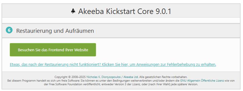 Bild 13   Website ist wiederhergestellt