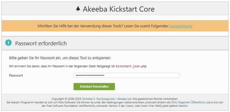Bild 4   Kickstart freischalten